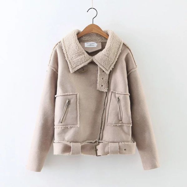 Vintage Warme 21 Kurze Schwarz Mantel Haarjacke Wildleder Gürtel Damen Großhandel Sofie9943 Lammfell Herbst Weiblichen Von Mantel Jacke Auf Winter FKJ1lc