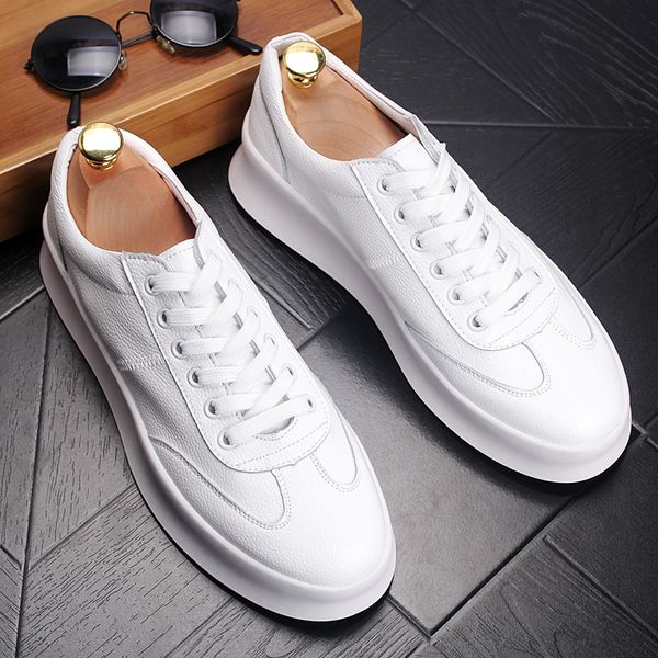 

men's shoes genuine loafers thick fashion driving mens party casual moccasins brand oxfords man nightclub flats leather outsole kajfc, Black