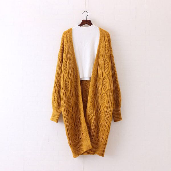 

sweaters women long cardigans autumn winter open stitch poncho knitting sweater cardigans v neck oversized cardigan jacket coat yee33q21, White;black
