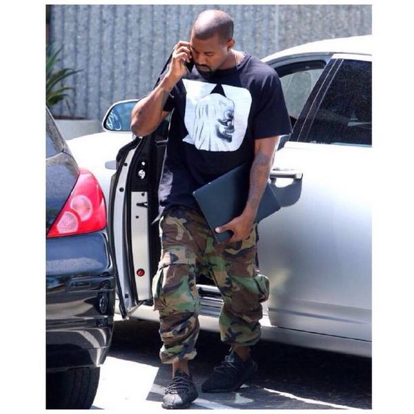 

Military Camouflage Cargo Pants Men 2017 Loose Style Casual Denim Camo Men's Trousers Kanye West Cotton 30 32 34 36
