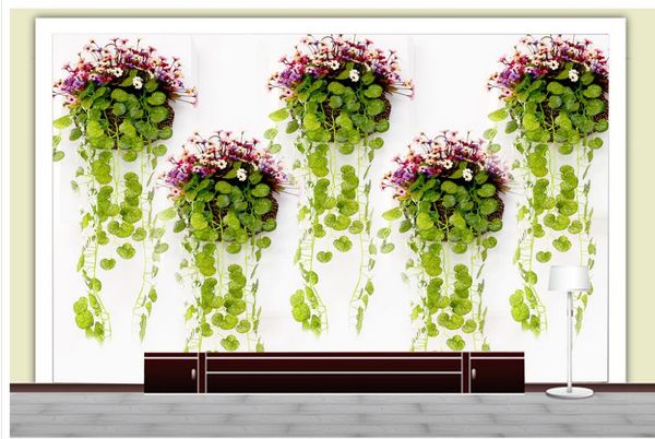 

3d flowers flowers vine summer taste simple background mural 3d wallpaper 3d wall papers for tv backdrop
