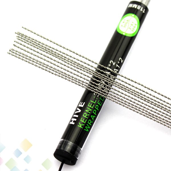 

Vaporizer Hive Wire 118MM 10 pcs in a Tube (30GA+30GA)*2 Resistance Wire HIVE Wire Electronic Cigarette High quality DHL Free