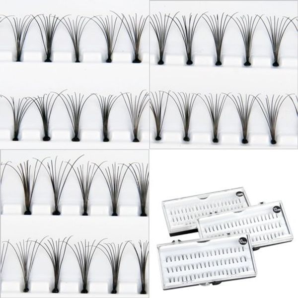 

wholesale- 3 styles 60pcs/box 10 mm/ 12 mm/ 14 mm artificial false eyelashes clump lashes