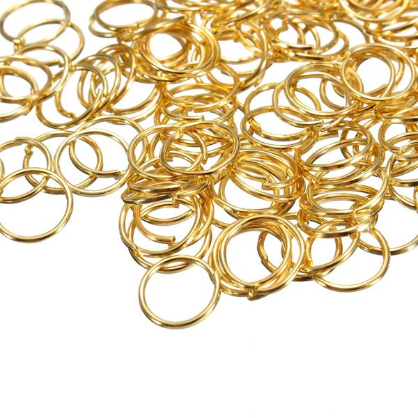 Großhandel 0,7x8MM ca. 600 teile/los Legierung Single Loop Offene Biegeringe Spaltringe für Schmuck Zubehör