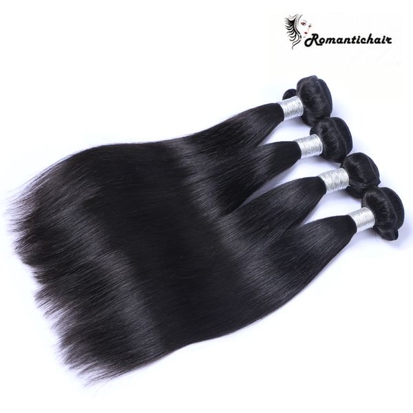 

9a brazilian hair unprocessed malaysian peruvian cambodian indian straight human hair bundles human hair extensions, Black