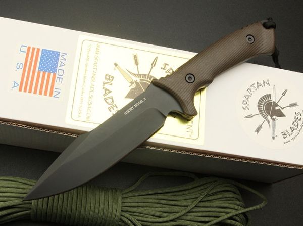 

Лучшее качество Spartan выживание прямого нож 7Cr17 58HRC Черного Клинок Открытый Отдых Туризм Охота Фиксированный нож Ножи с розничной коробкой