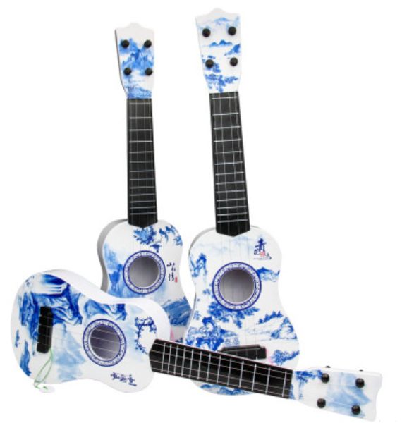 

blue and white porcelain guitar.concise and beautiful , large wholesale.