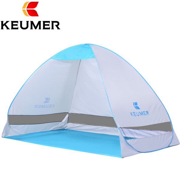 

wholesale- keumer 1-2 persons uv protection quick automatic opening beach tent protable ultraviolet-proof summer beach tent