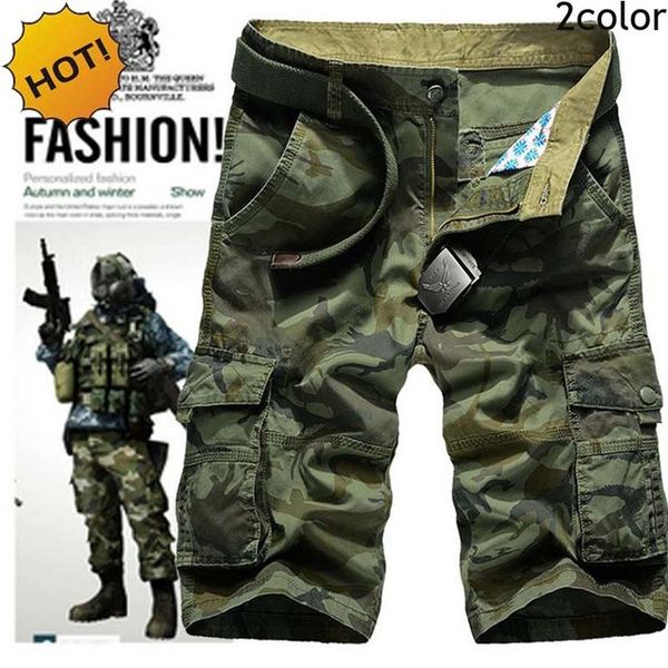 

2017 summer style men baggy short 100% cotton army military tactical camouflage desert jungle shorts plus size 38, White;black