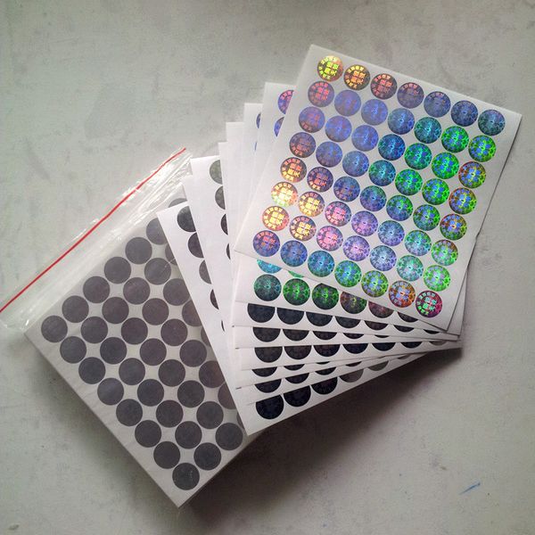 

custom color rainbow anti-fake box/bottle seal hologram sticker label