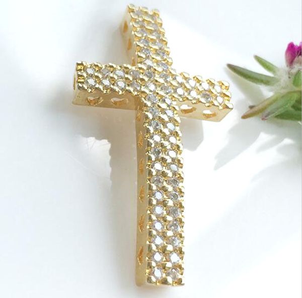 

10pcs/lot gold plated copper cross charms pendants for diy craft jewelry gift pe01, Bronze;silver