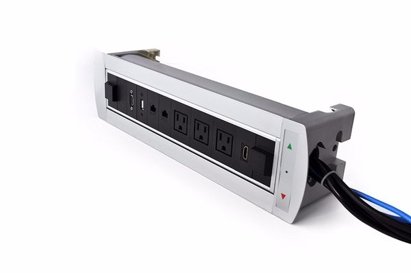 

универсальный стандартный стол для аудио- и видеоконференций, разъем net, hdmi vga usb, электрическая розетка