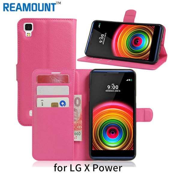 Wholesale Luxo phone case capa protetora para lg x power case capa de couro casos de telefone de aleta para lg k10 k8