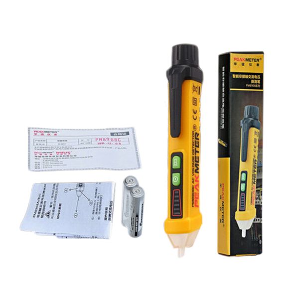 

Caneta Teste de Indução profissional Caneta Detecção de Não-Contato Tensão Inteligente Lápis Teste Alarme Óptico-acústico PM8908