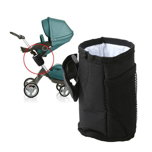 Großhandel – Kinderwagen-Getränkehalter, Stoff EPE, wasserdicht im Inneren des Kinderwagens, isolierter Getränkehalter, Getränkehalter, Telefonhalter