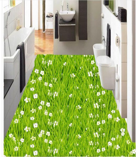 

custom any size p grassland flower bathroom kitchen 3d floor
