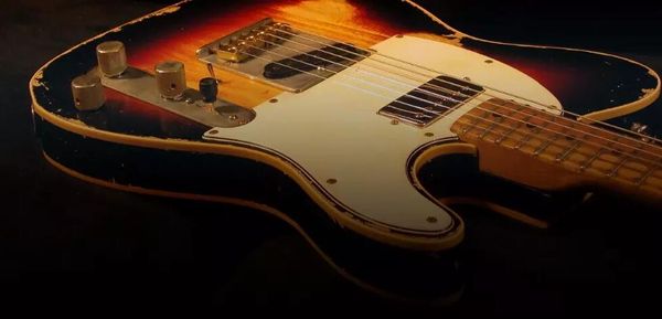 Custom Shop Limited Edition Masterbuilt Andy Summers tributo Relíquia envelhecida guitarra elétrica vintage sunburst terminou