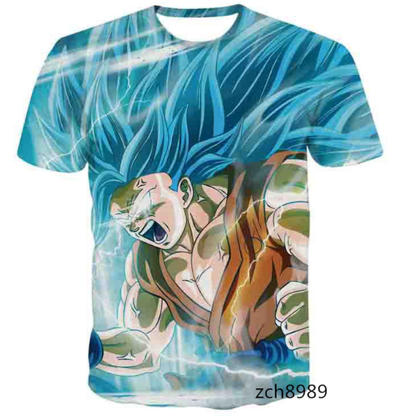 

dragon ball новейшая мода мужская / женская супер саян сон гоку летний стиль смешно унисекс 3d печати повседневная футболка s - - - 5xl aa47, White;black