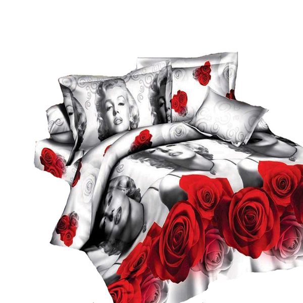 Whole Marilyn Monroe Bedding Sets 3d Bedclothes Black Duvet Whole Marilyn Monroe Bedding Sets 3d Bedclothes Black Duvet Cover Queen Size Bed Linen