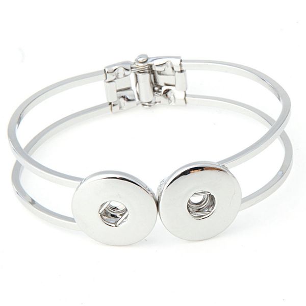 

Мода двойной Оснастки кнопки прелести манжеты браслет Браслет высокого качества