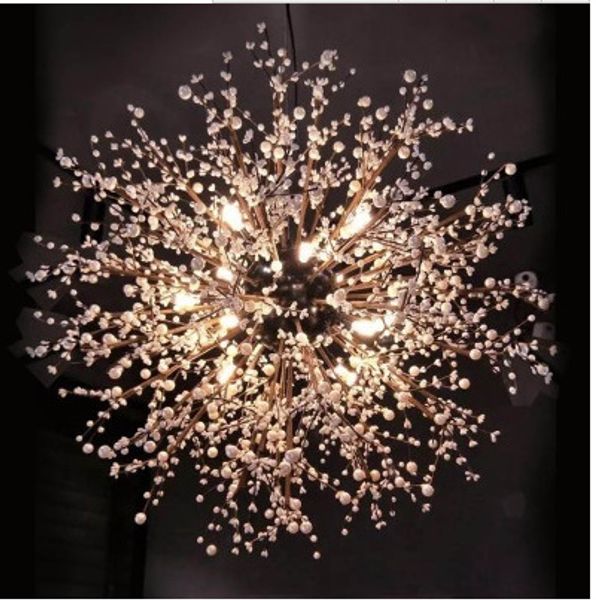 Estilo Europeu Estilo Sala de estar Decoração de Arte Moderna Candelabro Estilo Nórdico Estrelas Projetado LED Pingente Lâmpadas para Shop Hotel Lobby Decor