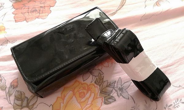 

Классический узор черный PU пальто мешок краски 20 см женщины талии сумка с известн