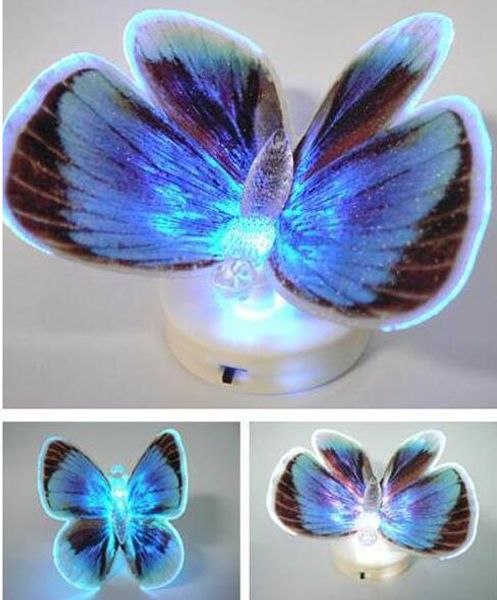 

Colorful Fiber Optic Butterfly Nightlight LED Butterfly Night Light For Wedding Room Night Light For Children Room G587