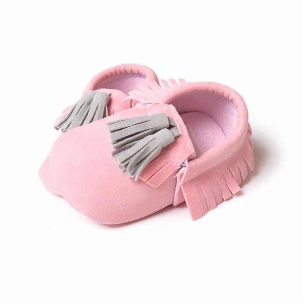 

baby shoes baby soft pu leather tassel moccasins girls bow moccs moccasin bow design first walkers, Black;red