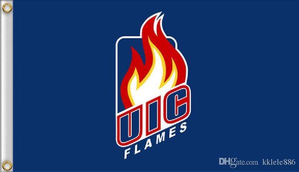 

UIC Flames Flag 90 x 150 cm Polyester NCAA Stars And Stripes Banner