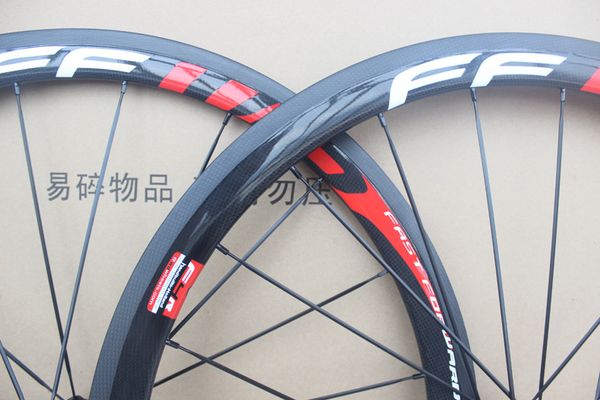 

38mm ffwd clincher carbon wheels road bicycle wheels 23mm width 700c full carbon road bike wheelset ing