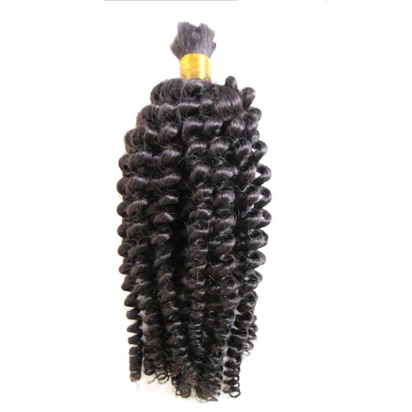 Atacado 100g Bulk Braiding Human Bulk Bulk Loose Onda Humano Cabelo Para Trança Crochet Cabelo Humano Não há trama