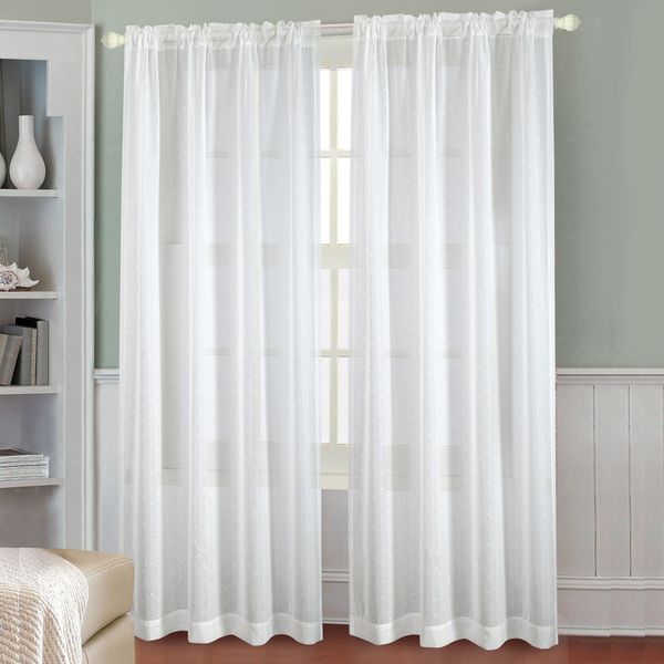 Twinkle Star Curtains Voile Tulle Elegant Floral Tulle Voile Door