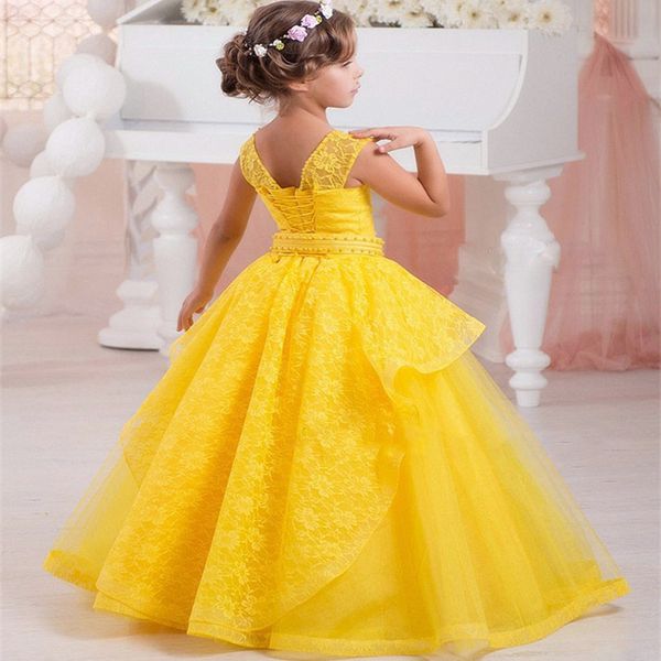 

vintage flower girls dresses for wedding off shoulder lace princess party children for birthday girl pageant gowns, White;blue