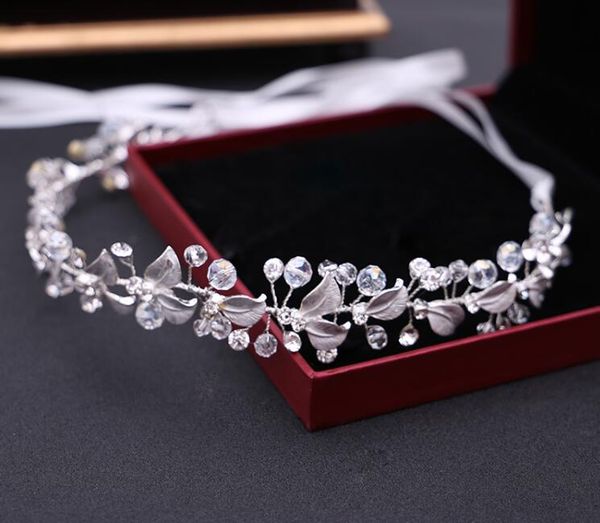 

luxury bridal hair jeweley high 3cm silver flower crystals roayal wedding crowns crystal veil headband hair accessories 2017 crown, Slivery;golden