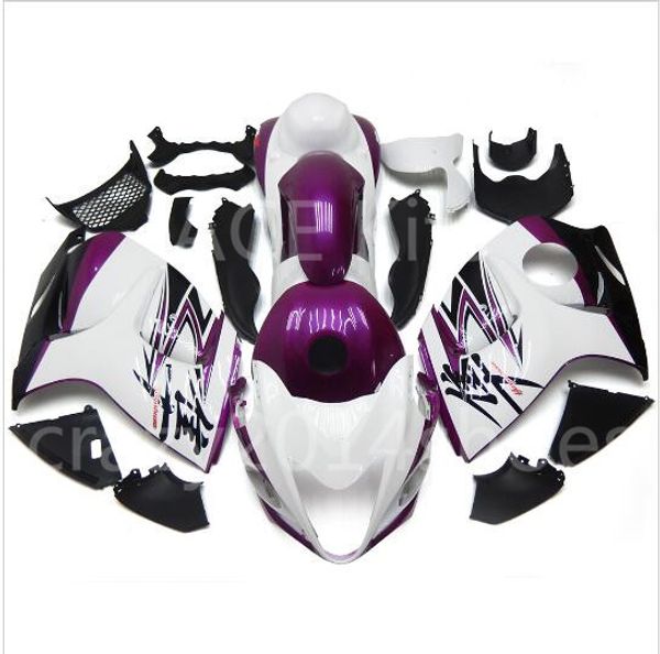 

5 gifts new abs motorcycle fairing kits 100% fit for suzuki gsxr1300 hayabusa 2008-2014 good nice white no.a7