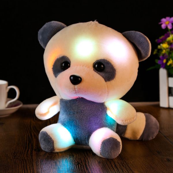 

wholesale- large cute new teddy bear panda doll bear hug colorful led flash light,led plush toy fci#
