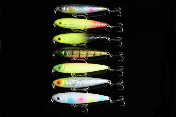 

new plastic vib pencil hard artificial bait 8cm 8.6g shallow sink lifelike escape carp lure fishing tackles