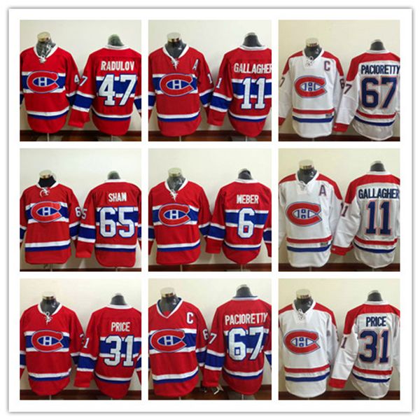 

2017 Cheap Montreal Canadiens 6 Shea Weber Hockey 65 Andrew Shaw 67 Max Pacioretty 31 Carey Price 47 Radulov Jerseys Red White Stitched