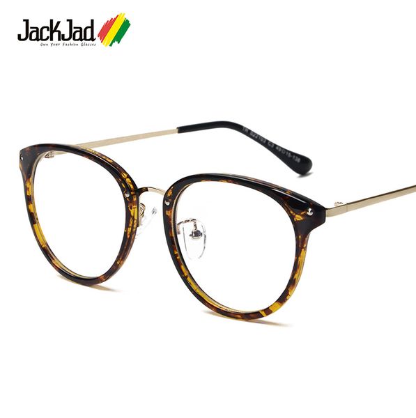 

wholesale- jackjad 2017 new fashion vintage tr90 round frame style plain glasses eyewear frame myopia radiation protection glasses frame, Silver