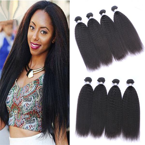Peruvian Kinky Straight Virgin Hair Weaves Cheap Italian Coarse
