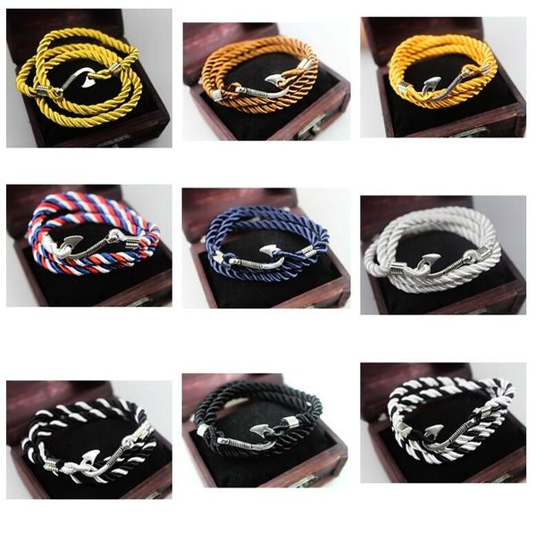 

navy diy winding braided silver plated silver fishing hook bracelet fb118 mix order 20 pieces a lot charm bracelets, Golden;silver
