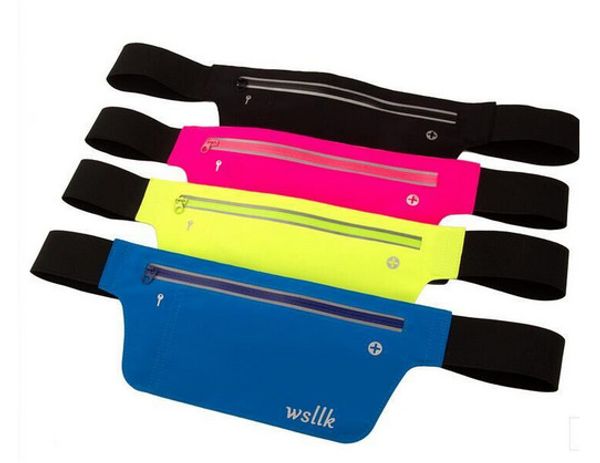 

outdoor sport bum bag pack belly travel handy wallet waist belt zip pouch fashion bag jogging phone bag pocket wholesale