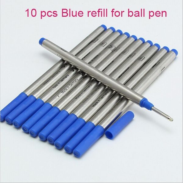 

10pcs Top quality Best DesigenHigh Qeality Refill Blue Ink For MOUNT Roller Ball Pen Free Shipping