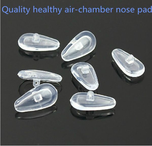 

50pcs 15mm highgrade healthy silicone air chamber nose pads for glasses antislip and supersoft pad glasses accessories free