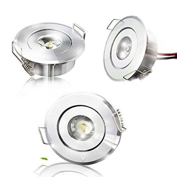 Deckenleuchten 1W LED kühles warmes weißes Kabinett-Licht-Downlight-Spot-Lampen-Birne 85-265V