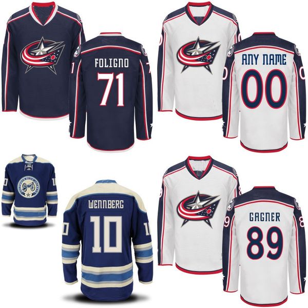 kids blue jackets jersey