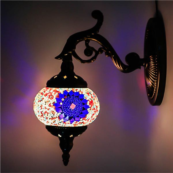 

led light bulbs romantic home furnishings tv wall bedroom cafe club ktv retro nostalgic decorative wall lamp