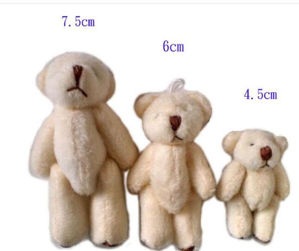 

экологичный рождественские подарки 4.5cm плюшевых моно медведь diy медведь игрушки елочные украшения украшения свадебные украшения праздничн