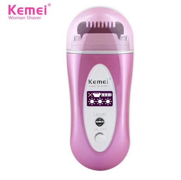 Kemei novo depilação a laser mulheres depilação raspador de lã depilador barbeador elétrico de barbear senhora feminino cuidados KM-6810