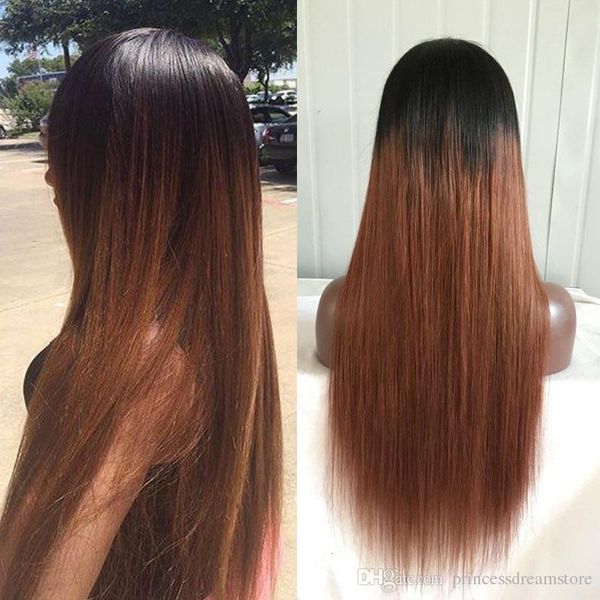 

t1b/30 130% плоно ombre еловееки воло паѬик glueless кѬђжева Ѭон еловееки вол, Black;brown